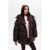 Куртка soft с капюшоном 597497 Шоколад