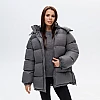 Куртка soft с капюшоном 597498 Серая