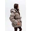 Куртка soft с капюшоном 597499 Бежевая