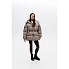 Куртка soft с капюшоном 597499 Бежевая
