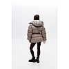 Куртка soft с капюшоном 597499 Бежевая
