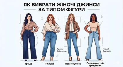 Як вибрати жіночі джинси за типом фігури