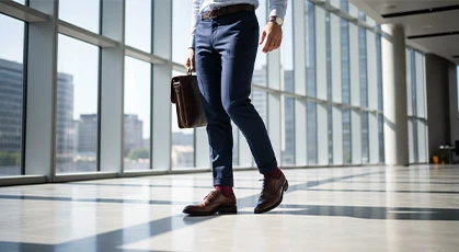 Правила поєднання одягу та взуття: з чим носити класичні чоловічі штани