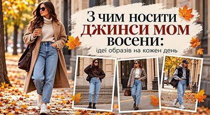 С чем носить джинсы мом осенью: идеи образов на каждый день С чем носить джинсы мом осенью: идеи образов на каждый день
