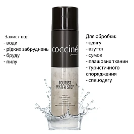 Спрей водовідштовхувач 580536 Coccine Water Stop Прозорий фото 1