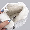 Кроссовки кожаные с мехом 597147 Белые
