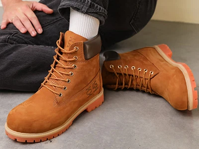 рыжие ботинки мужские