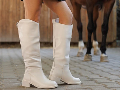 сапоги женские эко кожаные 