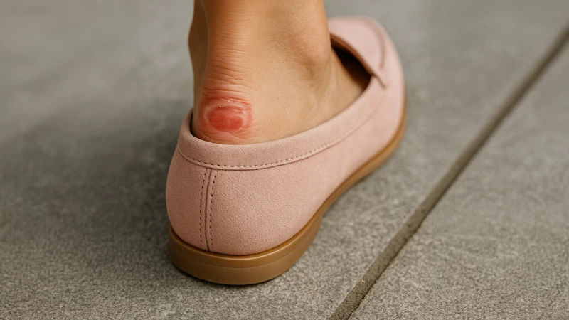 Мозоль на п’яті від жорсткого задника лоферів