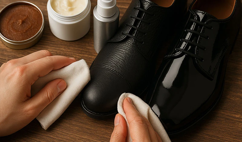 віск та креми для лакового взуття