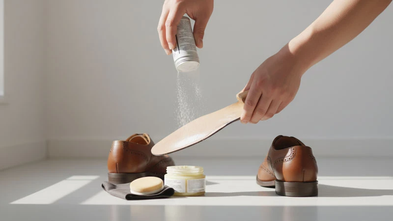 Присыпка на стельку и средства ухода — домашний способ убрать скрип обуви
