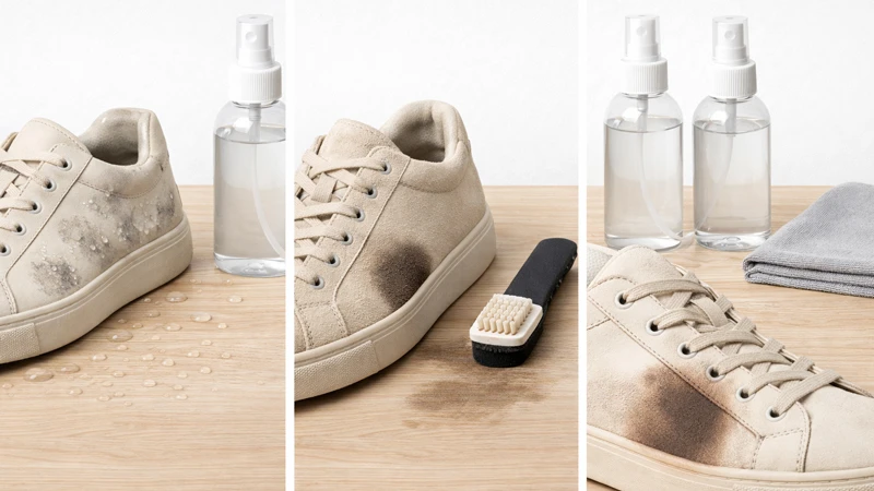 Натюрморт с причинами пятен: избыток средства, чувствительный материал и возможная химическая реакция со старыми остатками