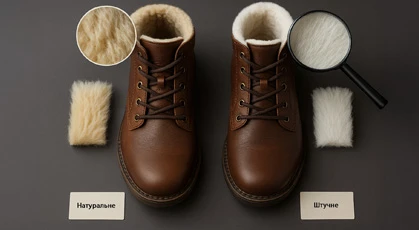 Як відрізнити натуральне хутро від штучного у взутті