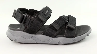 Чоловічі чорні сандалі на платформі