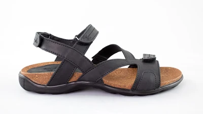 Летние мужские чёрные сандалии