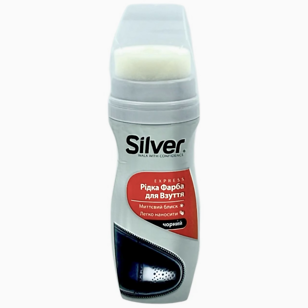 Краска для черной обуви 561083 SILVER Черная
