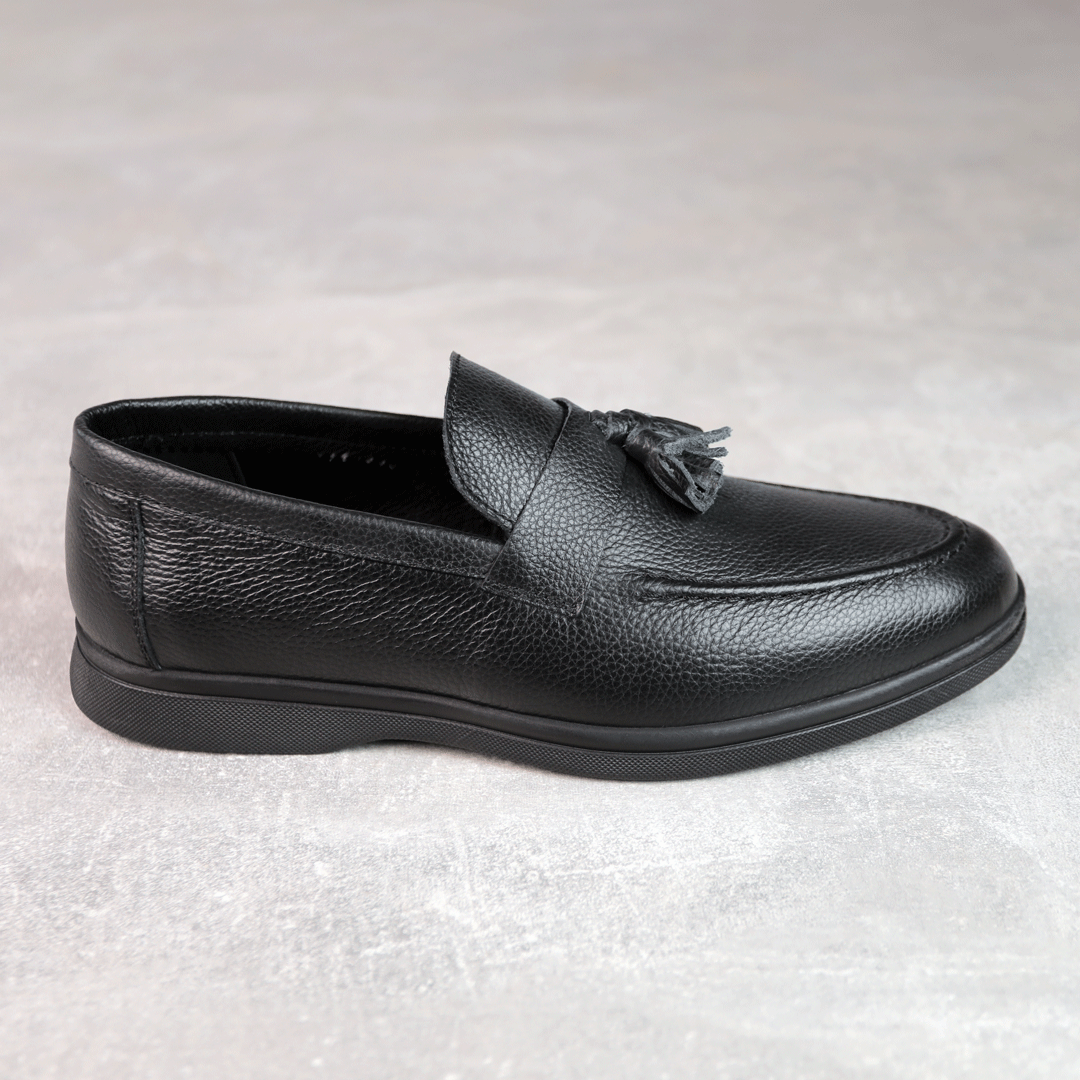 Лофери чоловічі шкіряні 588231 Чорні розпродаж