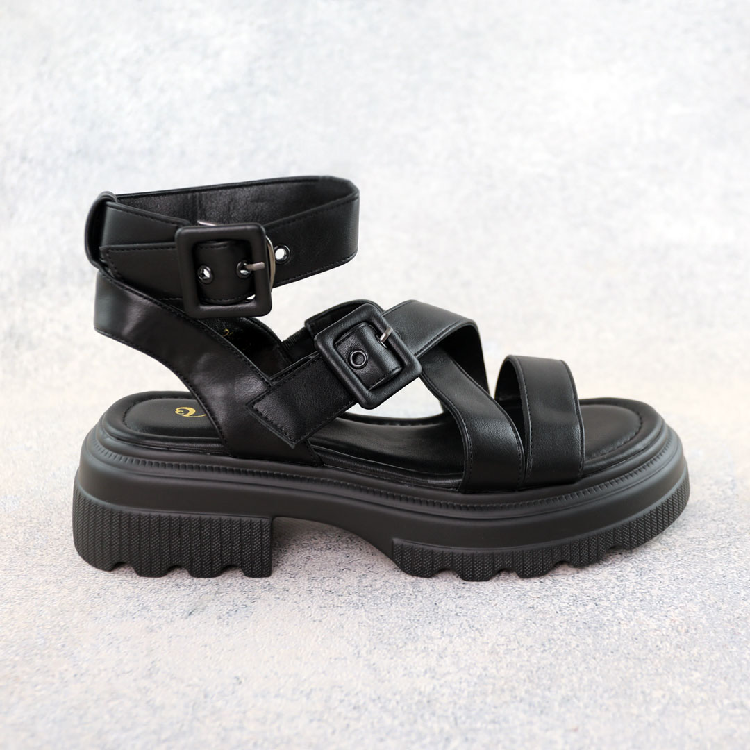 Сандали женские 588690 Черные распродажа