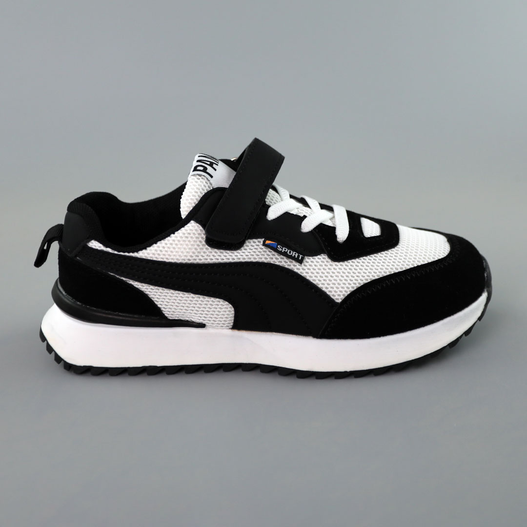 Кросівки дитячі 588289 Чорно-білі розпродаж