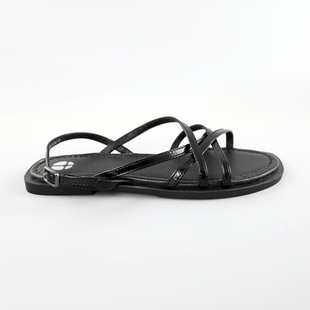 Сандали женские кожаные 588912 Черные распродажа