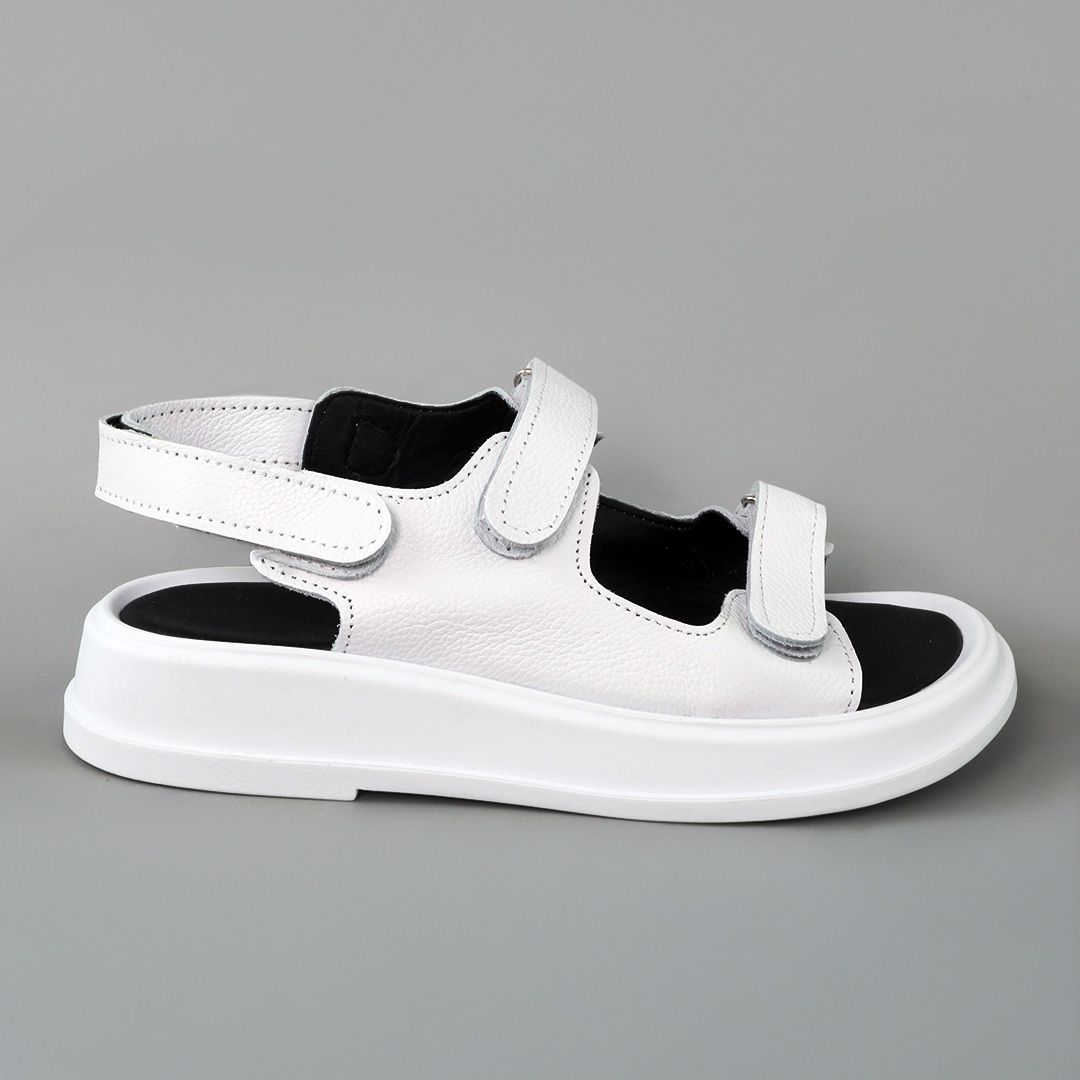 Сандалі жіночі шкіряні 588995 Білі