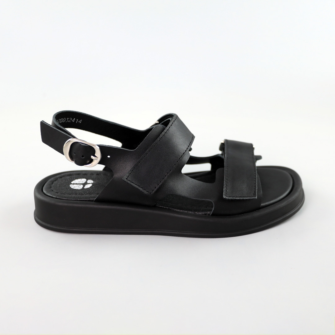 Сандалі жіночі шкіряні 588937 Чорні