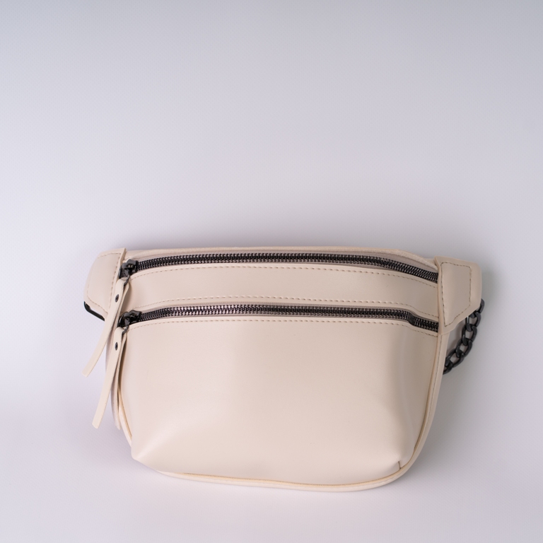 Жіноча сумка-бананка 586200 Бежева