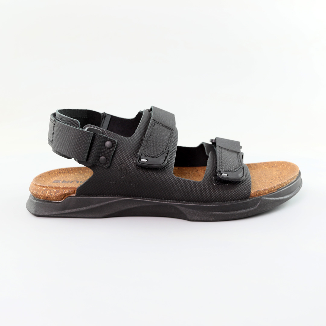 Сандалі чоловічі шкіряні 589188 Чорні розпродаж