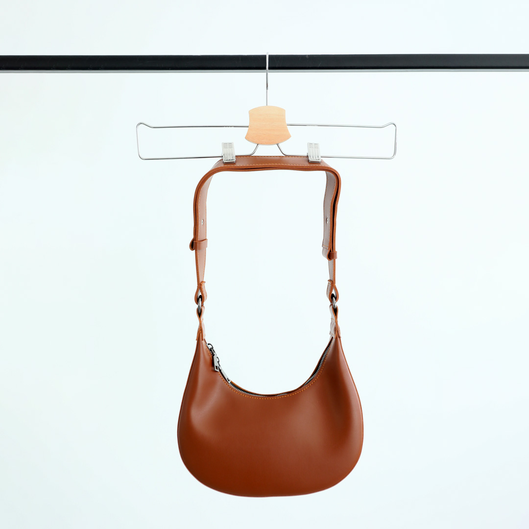 Сумка хобо полумесяц 587993 Рыжая