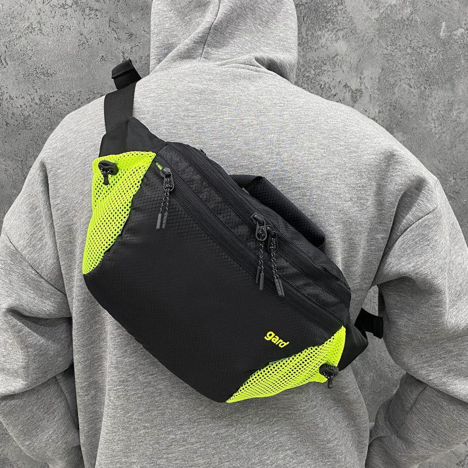 Бананка мужская 585470 Черно-салатовая.