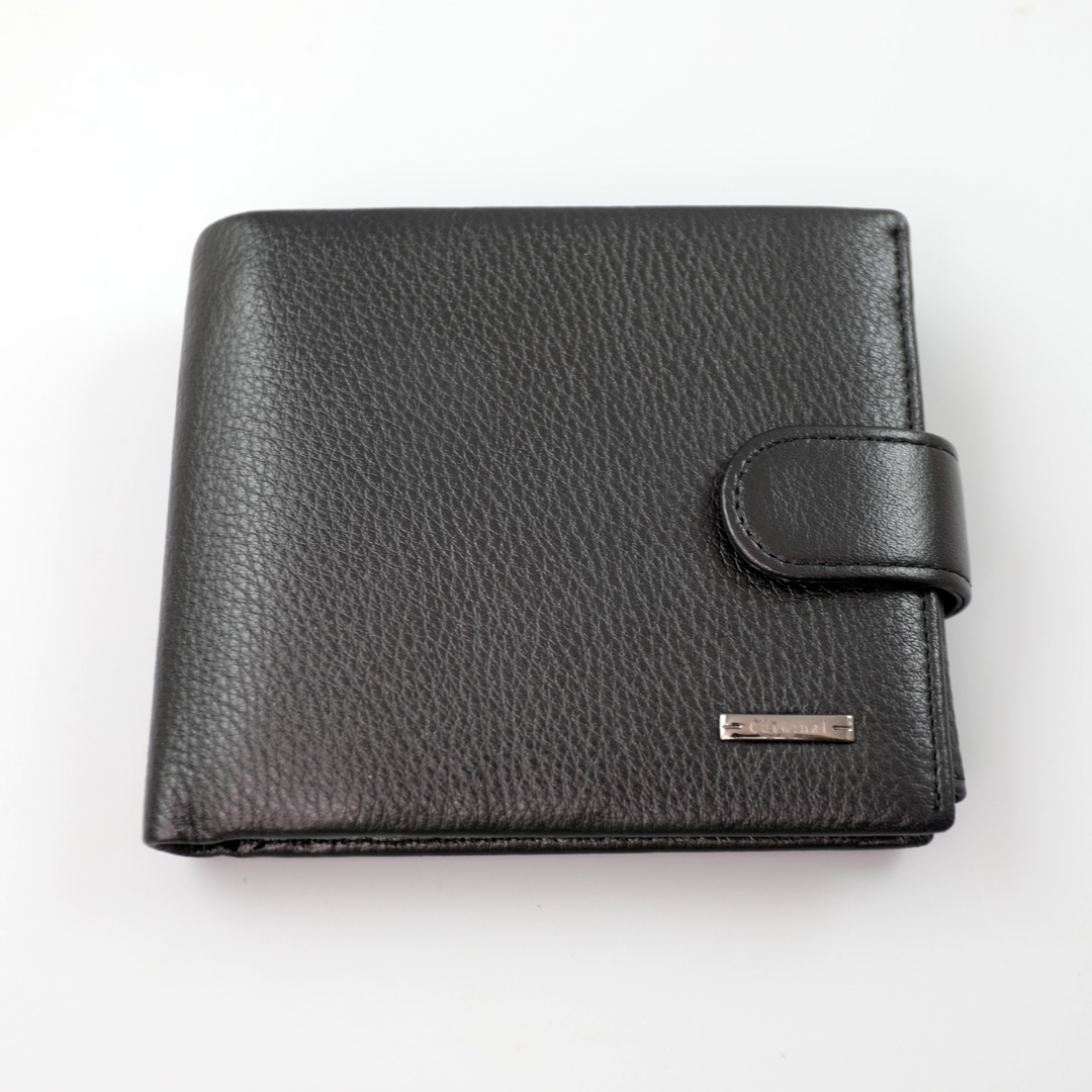 Кошелек мужской кожаный 589756 Черный