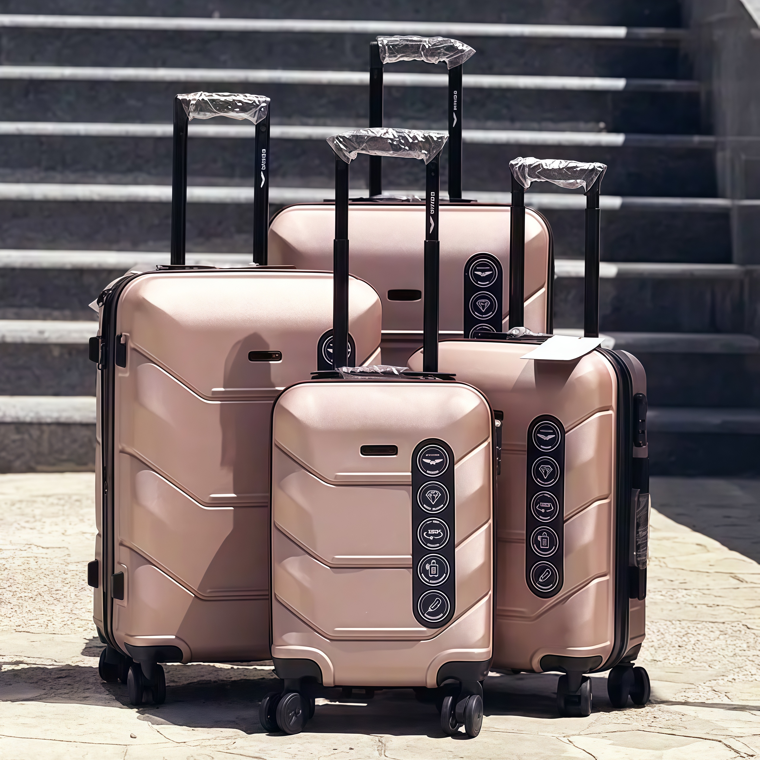 Чемодан дорожный S 34л 594004 Розовая