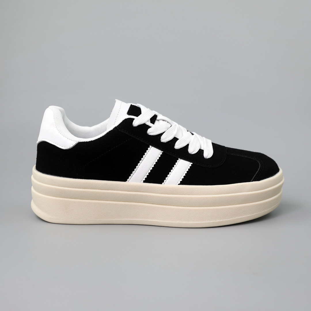 Кеды женские 590243 Черные белые