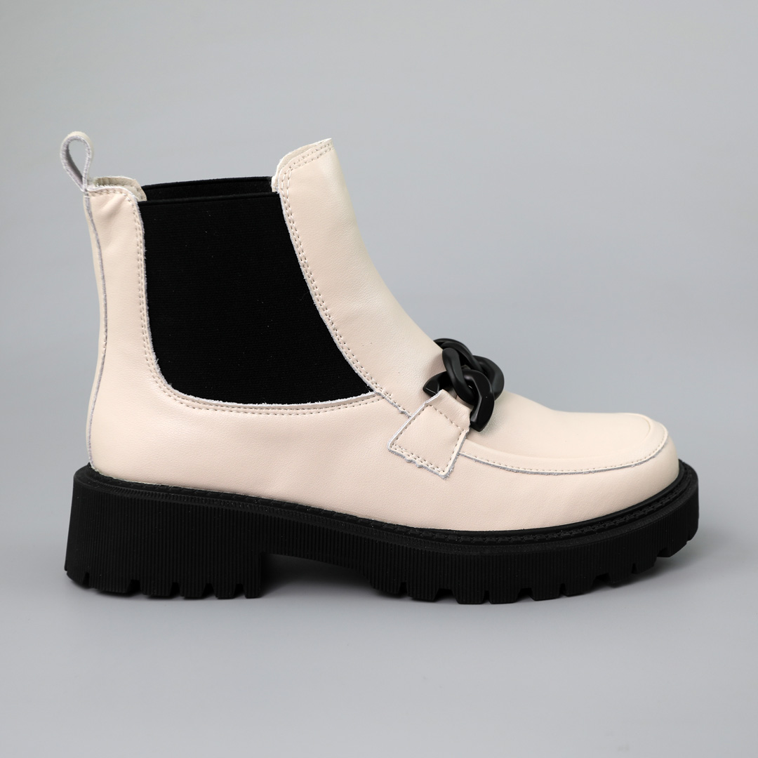 Челсі жіночі шкіряні байка 590384 Бежеві розпродаж