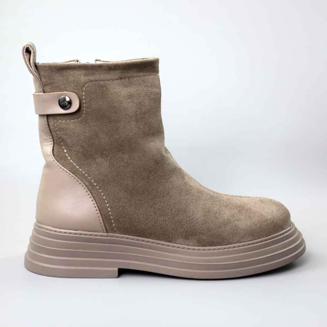 Черевики жіночі хутро 590714 Бежеві