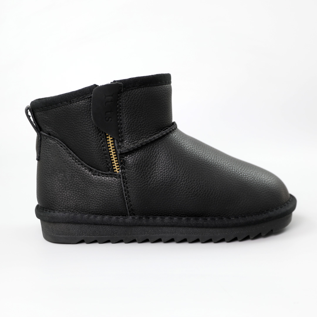 Угги дитячі шкіряні хутро 590729 Чорні