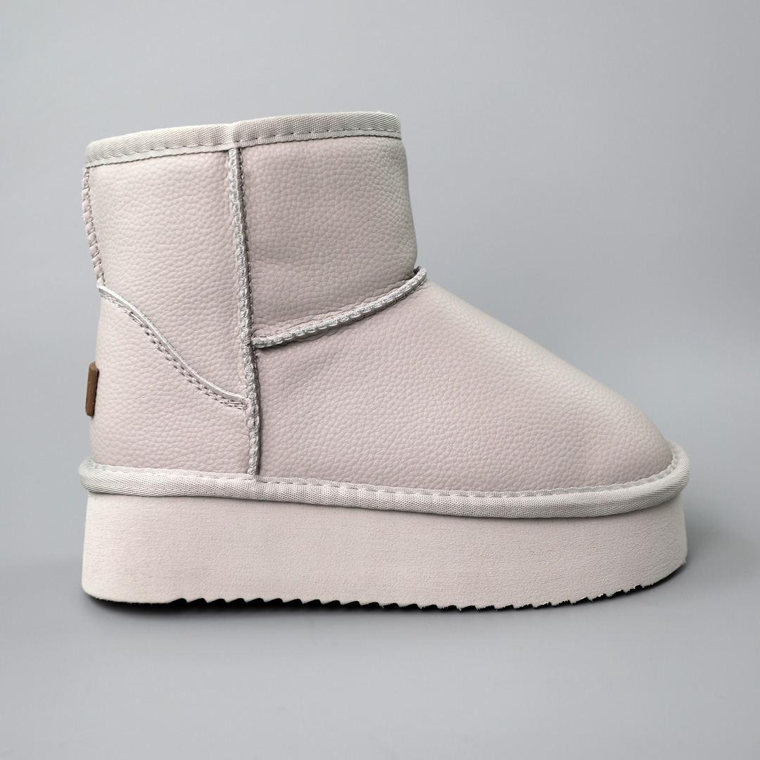 Угги дитячі шкіряні хутро 590727 Сірі