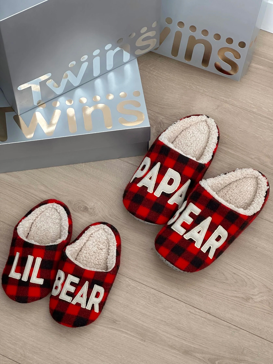 Хатні тапочки PAPA BEAR 590864 Червоні