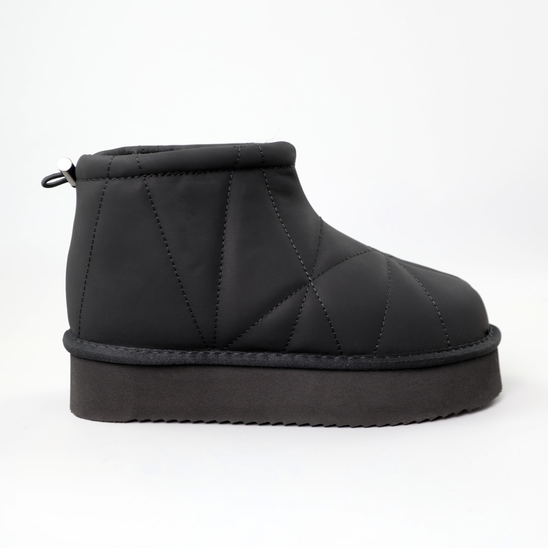 Угги женские кожаные 591007 Черные