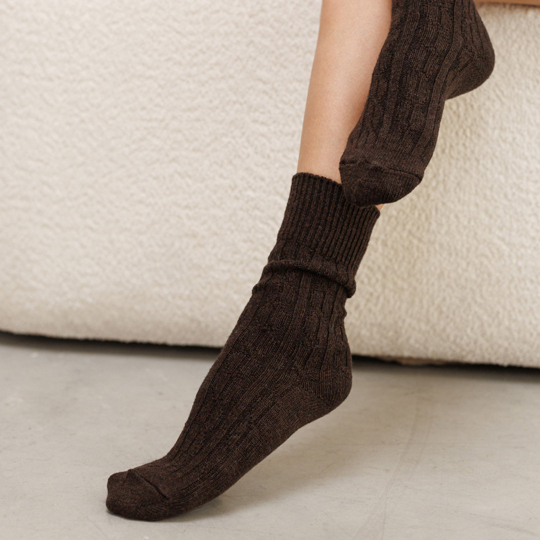 Носки женские 591082 Темно-коричневые