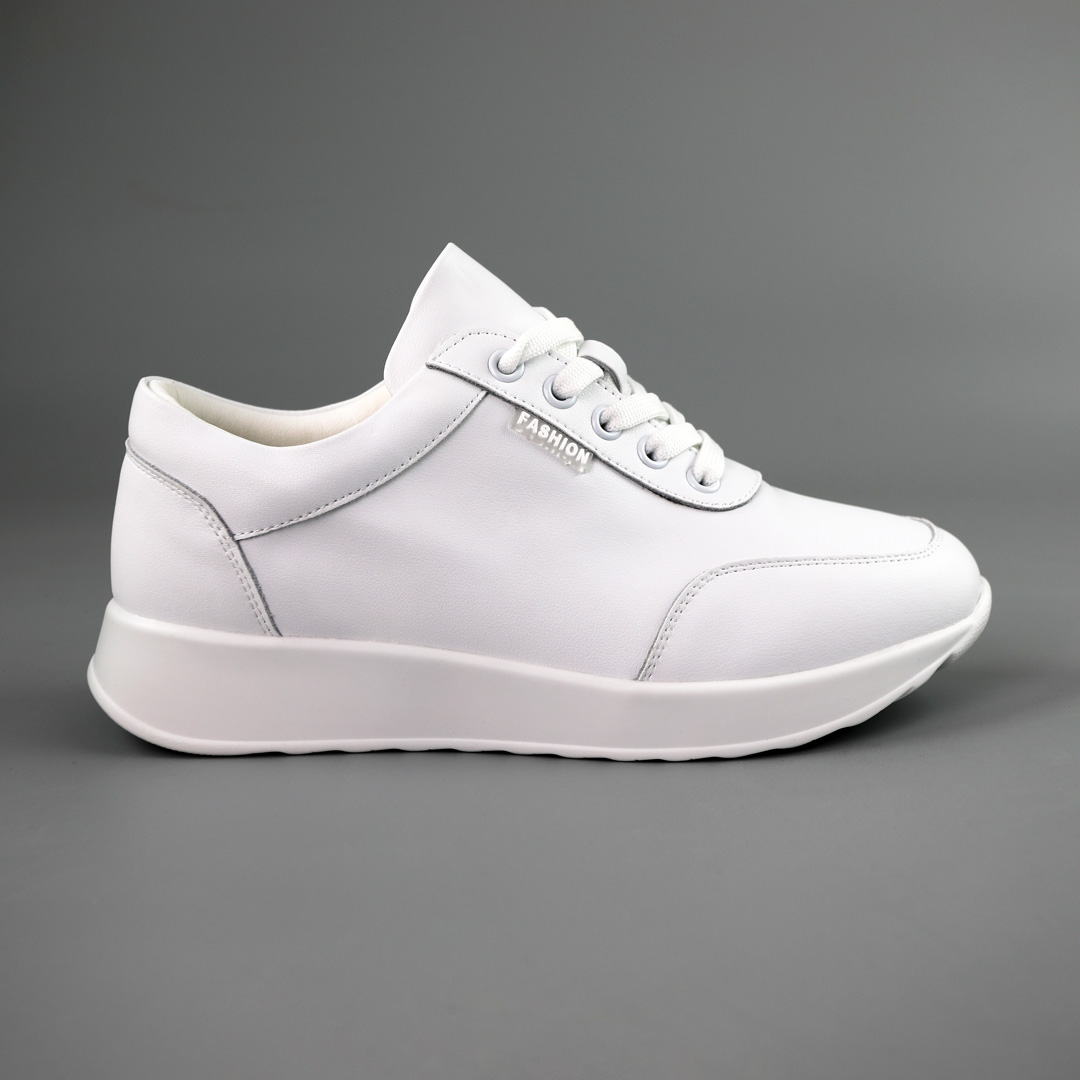Кроссовки женские кожаные 591414 Белые