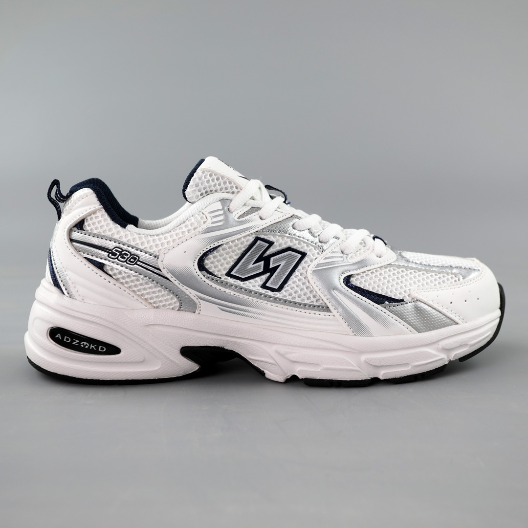 Кросівки чоловічі сітка 591602 Білі сині 