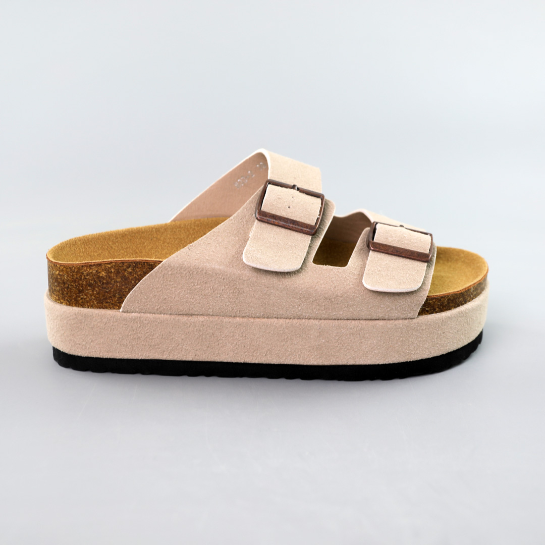 Шлепанцы женские 591801 Бежевые