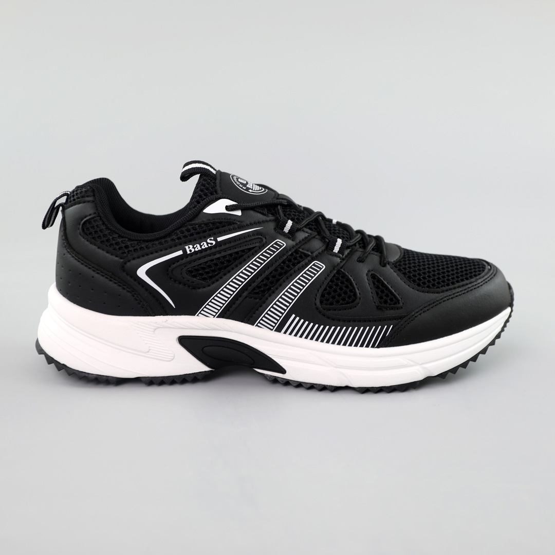 Кросівки чоловічі сітка 591848 Чорно-білі розпродаж