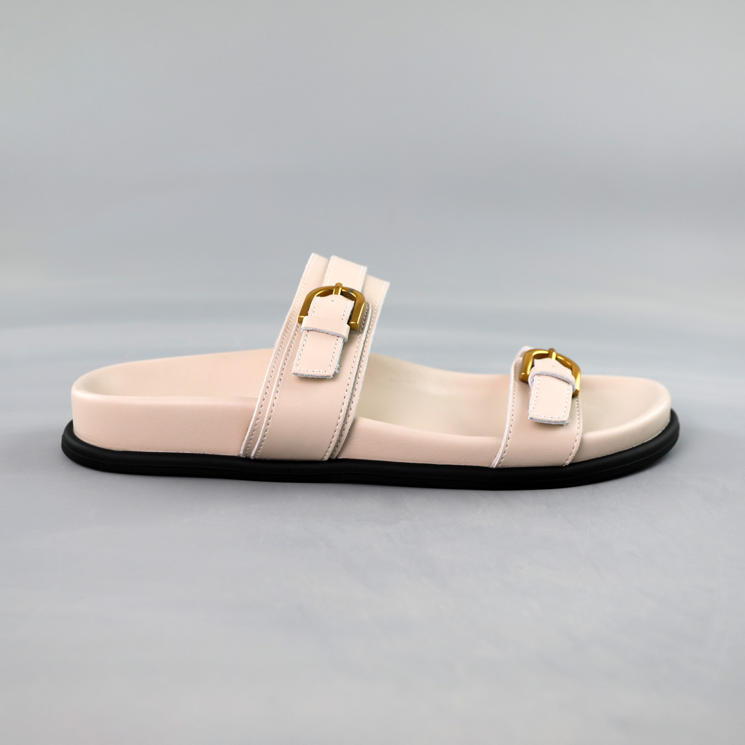 Шлепанцы женские 591901 Молочные распродажа