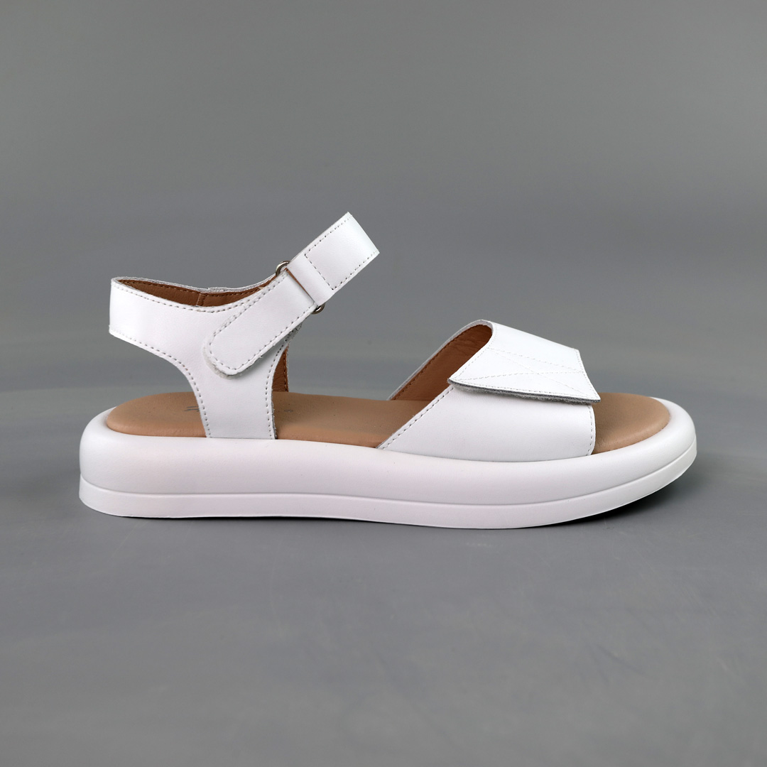 Сандали женские кожа 591872 Белые