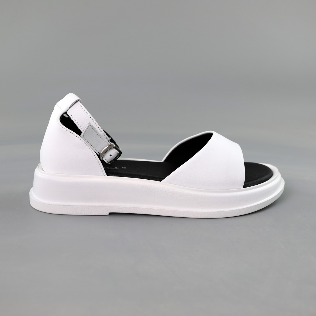 Сандали женские кожа 591875 Белые распродажа