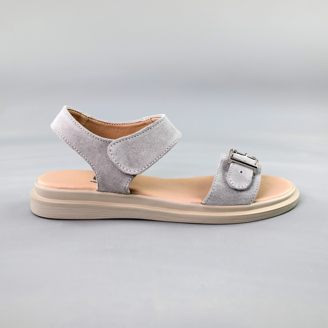 Сандали женские замш 591638 Серые