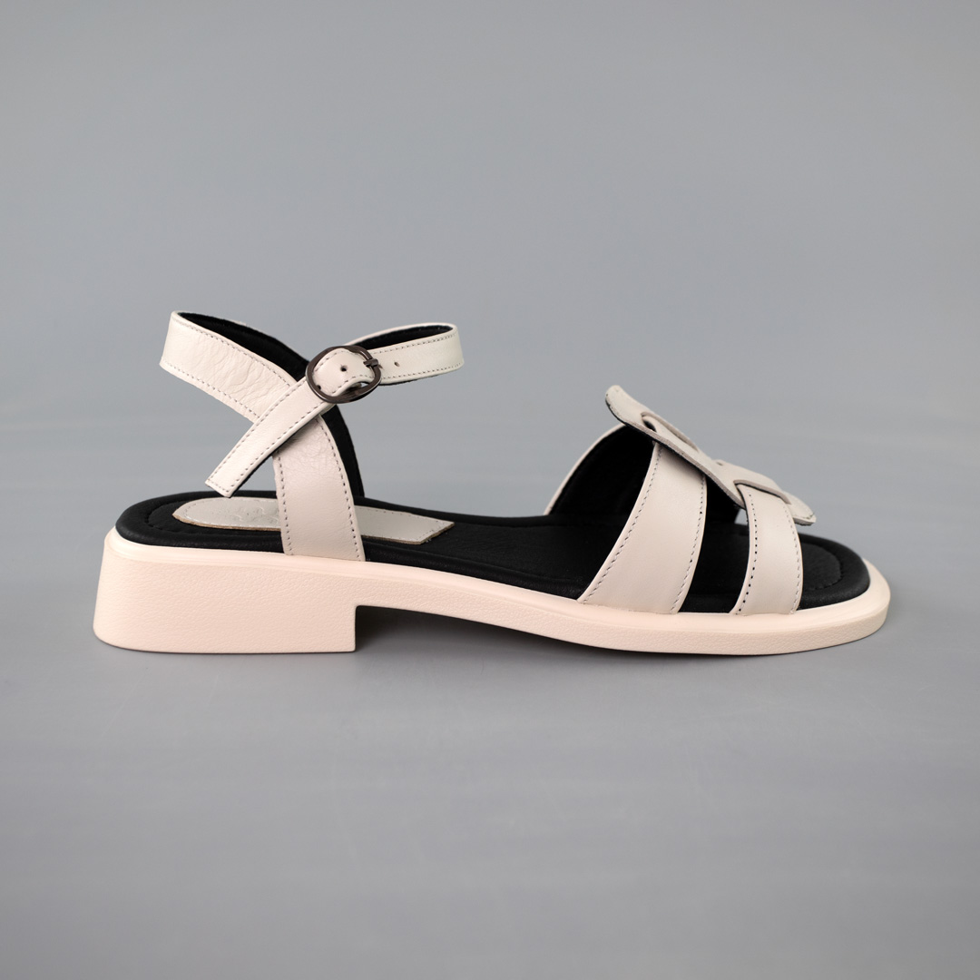 Сандали женские кожа 591645 Бежевые распродажа