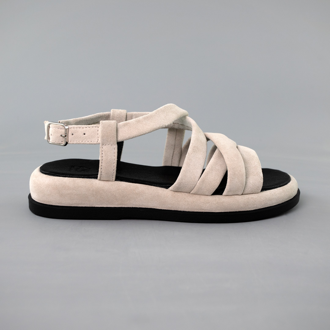 Сандалі жіночі замш 591994 Бежеві